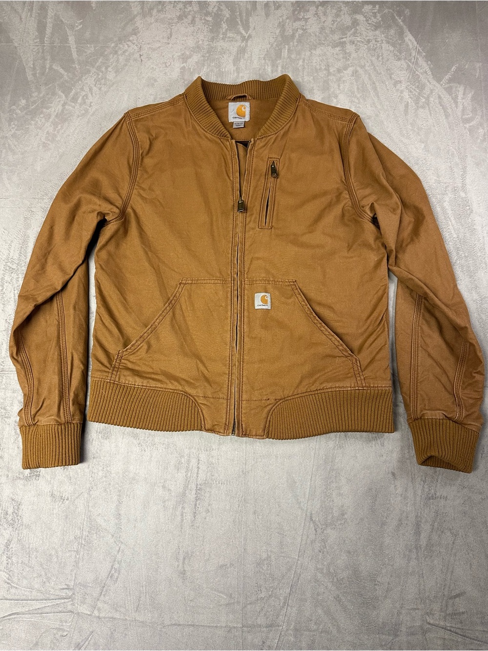 Carhartt Men's Carhartt Brown Bomber Jacket - Canvas Workwear